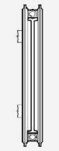 Radiateur à double panneaux avec convecteur double