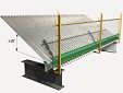 Système provisoire de protection d'une rive de plancher, classe C, pour toitures inclinées métalliques