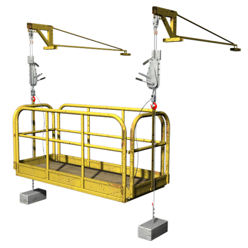 Plateforme suspendue d'actionnement manuel Plateforme suspendue d'actionnement manuel